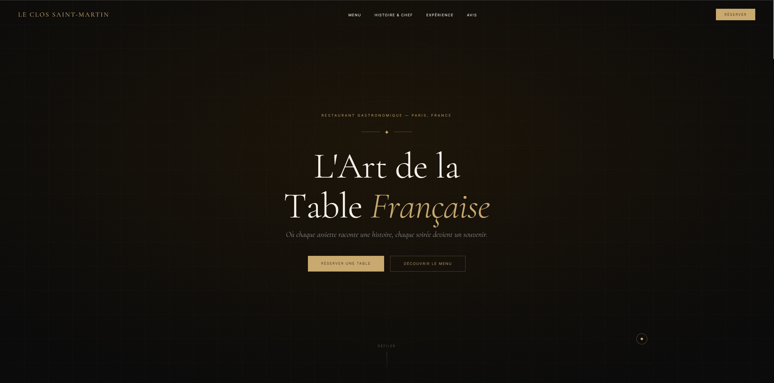 Le Clos Saint-Martin — Restaurant gastronomique