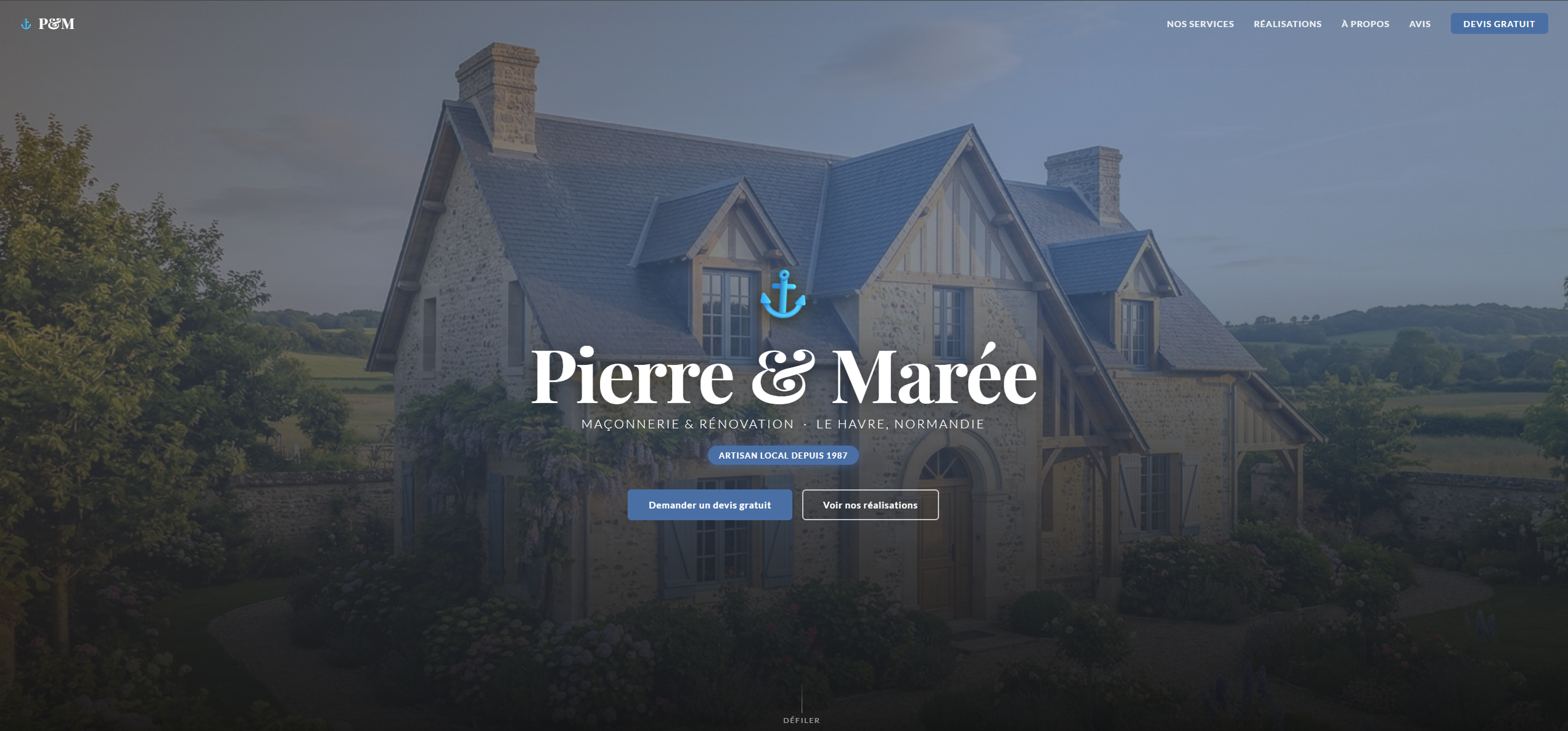 Pierre et Marée — Maçonnerie